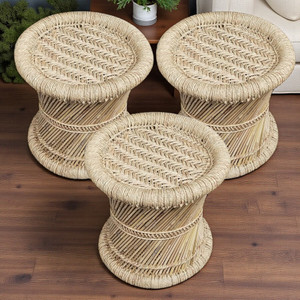 Yashika Creations Handmade Bamboo stool for Home