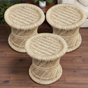 Yashika Creations Handmade Bamboo stool for Home