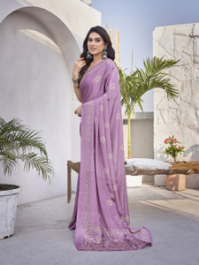 yashika printed bollywood tussar silk saree