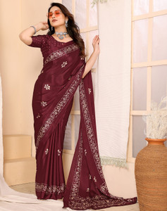 yashika printed bollywood tussar silk saree