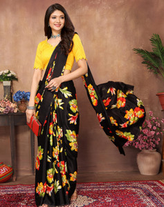 yashika printed bollywood tussar silk saree
