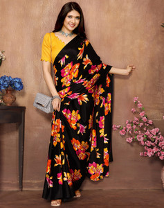 yashika printed bollywood tussar silk saree