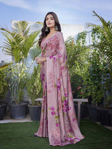 yashika printed bollywood tussar silk saree