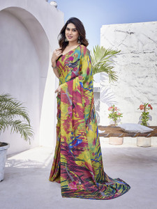 yashika printed bollywood tussar silk saree