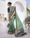 YASHIKA Printed Bollywood Tussar Silk Saree