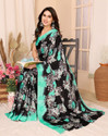 YASHIKA Printed Bollywood Tussar Silk Saree (Green)