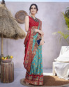 YASHIKA Printed Bollywood Tussar Silk Saree