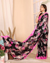 YASHIKA Printed Bollywood Tussar Silk Saree (Pink)