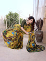 YASHIKA Printed Bollywood Tussar Silk Saree