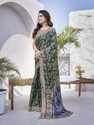 YASHIKA Printed Bollywood Tussar Silk Saree