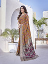YASHIKA Printed Bollywood Tussar Silk Saree