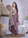 YASHIKA Printed Bollywood Tussar Silk Saree