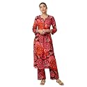 Yashika Women39s 34 Sleeve Floral Printed Kurti