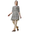 Yashika Women39s Crepe Pink Straight Stitched Kurti