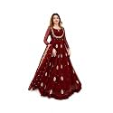 Yashika Women39s Georgette Ethnic Gown with Dupatta