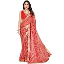 Yashika Women39s Printed Georgette Printed Saree With