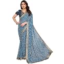 Yashika Women39s Printed Georgette Printed Saree With