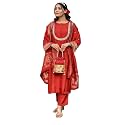 Yashika Women39s Silk Blend Jacquard Kurta and