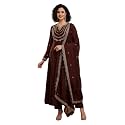 Yashika Women39s Silk Blend Embroidered Anarkali Kurta