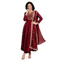Yashika Women39s Silk Blend Embroidered Anarkali Kurta