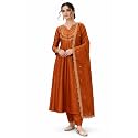 Yashika Women39s Silk Blend Embroidered Anarkali Kurta