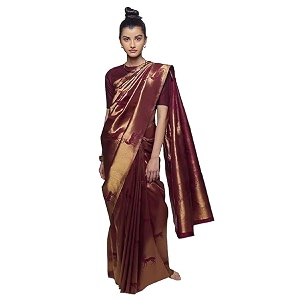 yashika women39s trendy banarasi kanjivaram blue color art silk saree with blouse material