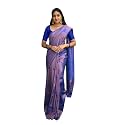 Yashika Women's Trendy Banarasi Kanjivaram Blue Color Art Silk Saree with Blouse Material