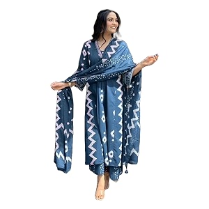 Yashika Women Cotton Blend Floral Printed Kurta