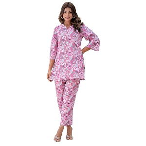 Yashika Women Trendy Printed Cotton Blend Straight