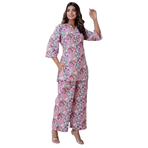 Yashika Women Trendy Printed Cotton Blend Straight