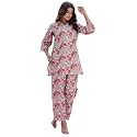 Yashika Women Trendy Printed Cotton Blend Straight