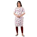 Yashika Women39s Crepe Pink Straight Stitched Kurti