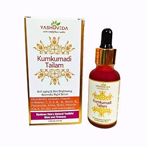 kumkumadi tailam  a nightly ritual for dry amp mature skin  helps clarify blemishes and uneven skin tone  reveals clear radiant skin  31 botanicals  30 ml