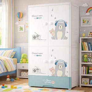 YASONIC Plastic Wardrobe for Kids Clothes -