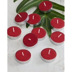 multi-purpose candles for home decorative smokeless pack of 25 pc39s diya tealight candle set red scented fragrance 12gm wax