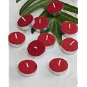 Multi-Purpose Candles for Home Decorative Smokeless Pack of 25 Pc's Diya Tealight Candle Set (Red, Scented Fragrance, 12gm Wax)