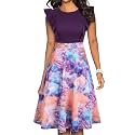 YATHON Women39s Vintage Ruffle Sleeve Floral A