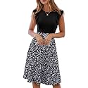 YATHON Women39s Vintage Ruffle Sleeve Floral A