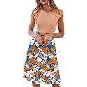 YATHON Women39s Vintage Ruffle Sleeve Floral A
