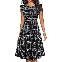 YATHON Women39s Vintage Ruffle Sleeve Floral A