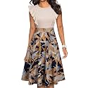 YATHON Women39s Vintage Ruffle Sleeve Floral A