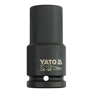 yato yt-1123 deep impact socket 34inch x23mmimpact socket wrench adaptorpower toolshome toolsindustrial toolsmechanical toolsautomotivecrmo scm-440crv50bv30black phosphatedcold forged