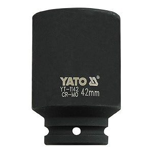 yato yt-1142 deep impact socket 34inch x42mmimpact socket wrench adaptorpower toolshome toolsindustrial toolsmechanical toolsautomotivecrmo scm-440crv50bv30black phosphatedcold forged