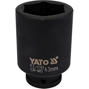 yato yt-1143 deep impact socket 34inch x43mmimpact socket wrench adaptorpower toolshome toolsindustrial toolsmechanical toolsautomotivecrmo scm-440crv50bv30black phosphatedcold forged