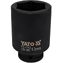 Yato YT-1143 Deep Impact Socket 3/4inch X43mm|Impact Socket Wrench Adaptor|Power Tools|Home Tools|Industrial tools|Mechanical Tools|Automotive|CrMo SCM-440|CrV50BV30|Black Phosphated|Cold Forged