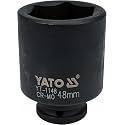 Yato YT-1148 Deep Impact Socket 3/4inch X48mm|Impact Socket Wrench Adaptor|Power Tools|Home Tools|Industrial tools|Mechanical Tools|Automotive|CrMo SCM-440|CrV50BV30|Black Phosphated|Cold Forged