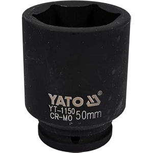 yato yt-1150 deep impact socket 34inch x50mmimpact socket wrench adaptorpower toolshome toolsindustrial toolsmechanical toolsautomotivecrmo scm-440crv50bv30black phosphatedcold forged