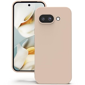 yatwin silicone back case for google pixel 9a soft-touch phone back cover for google pixel 9a - link pink