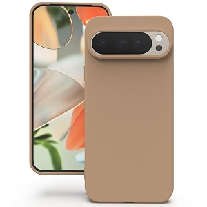 yatwin silicone back case for google pixel 99 pro soft-touch phone back cover for google pixel 99 pro-milk tee black