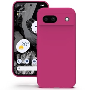 yatwin silicone back case for google pixel 8a soft-touch phone back cover for google pixel 8a - magenta